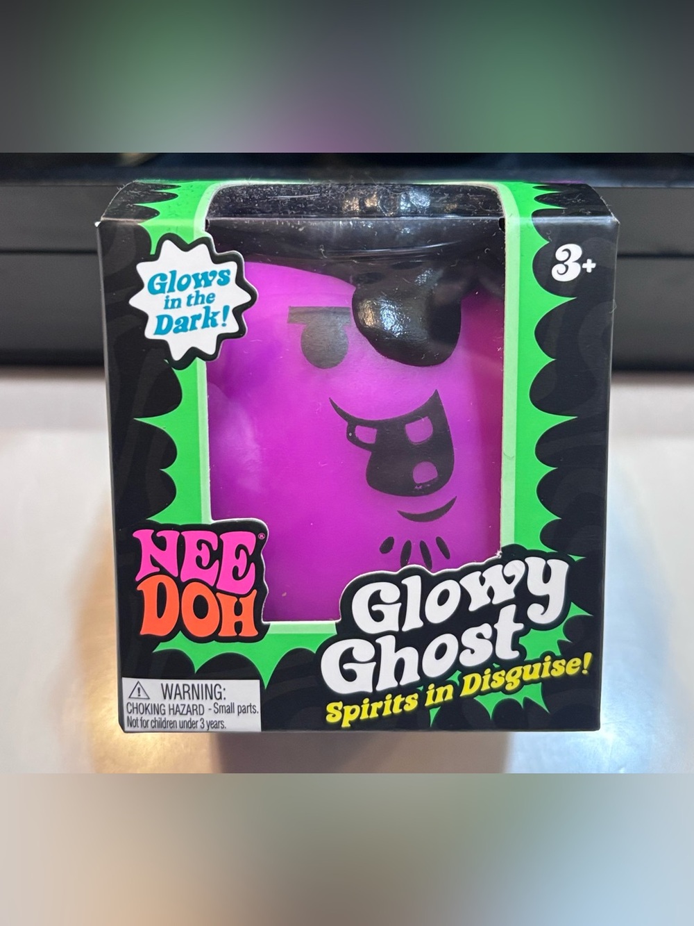NeeDoh Glowy Ghost Purple Pirate